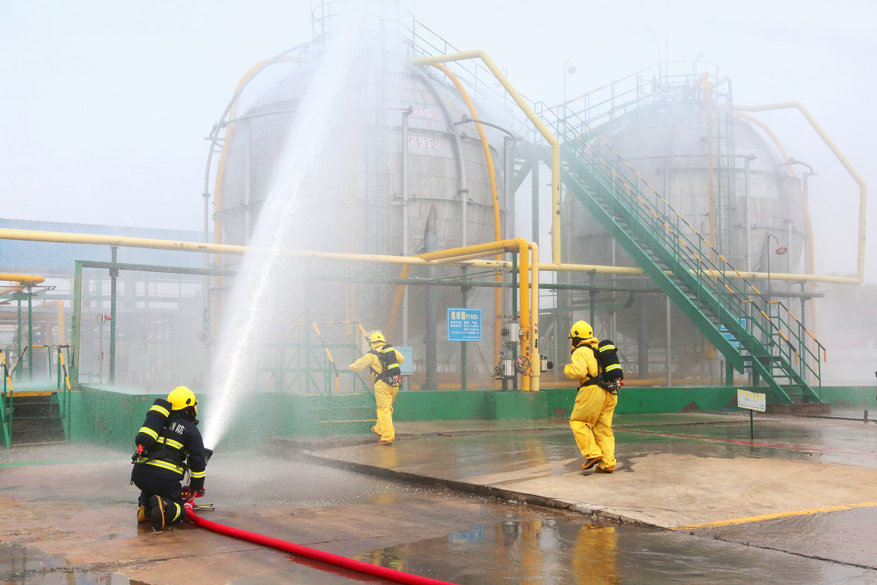 公司開展四季度應急預案實戰演練